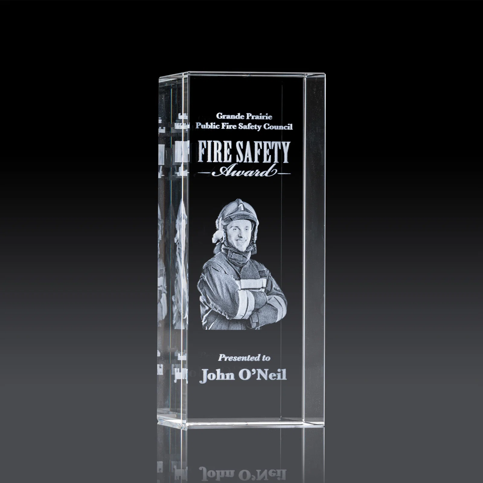 Custom Optical Crystal Monolith Block Award, awards for graduation ceremonies