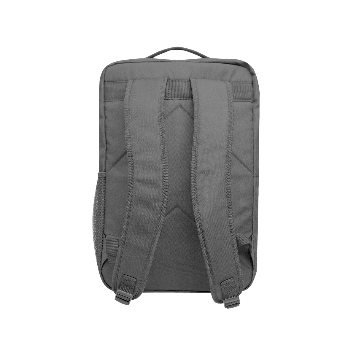 Shoulder straps and back panel seen from behind