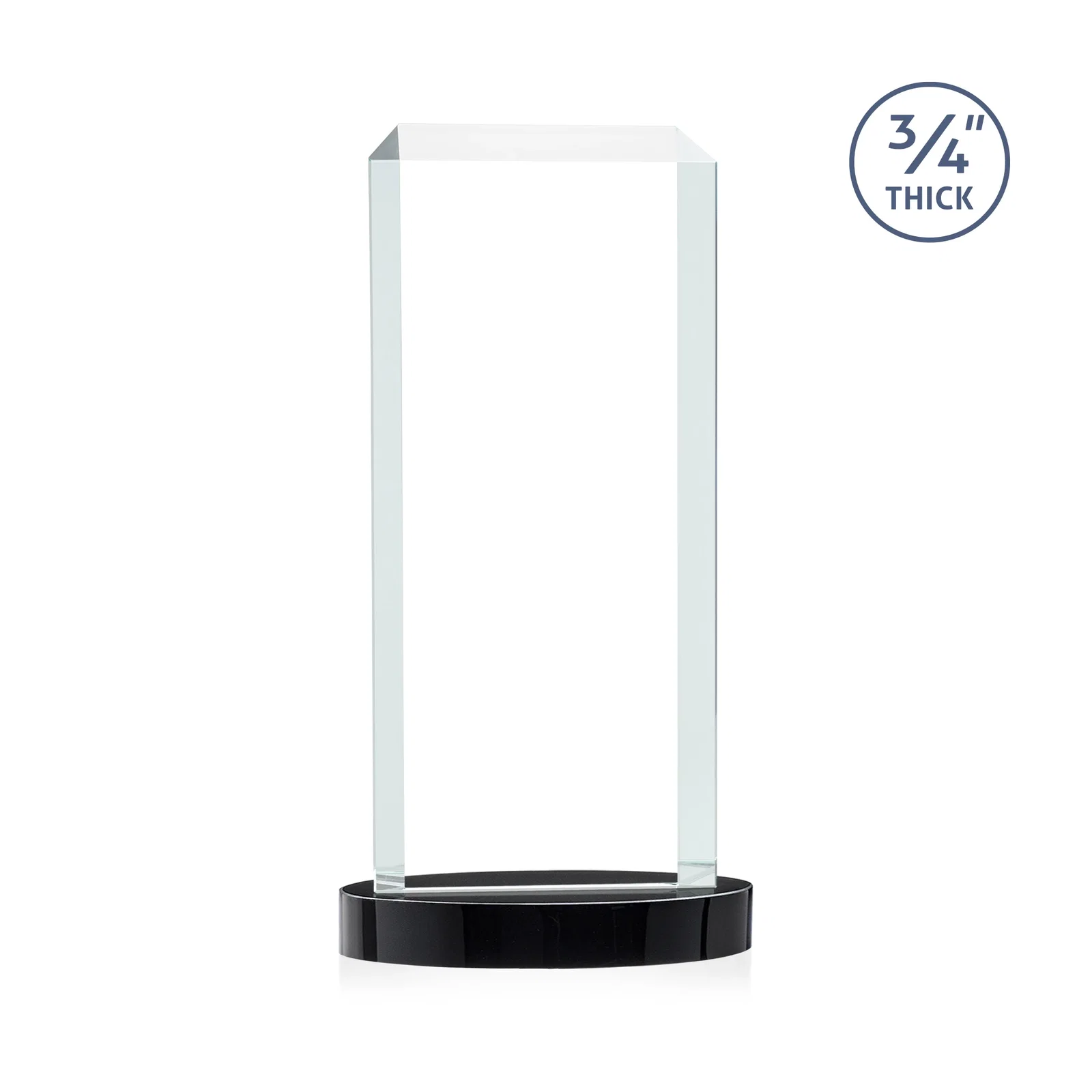 Personalized Starfire Crystal Tower Award, Made and Decorated in the USA, with your logo for employee recognition