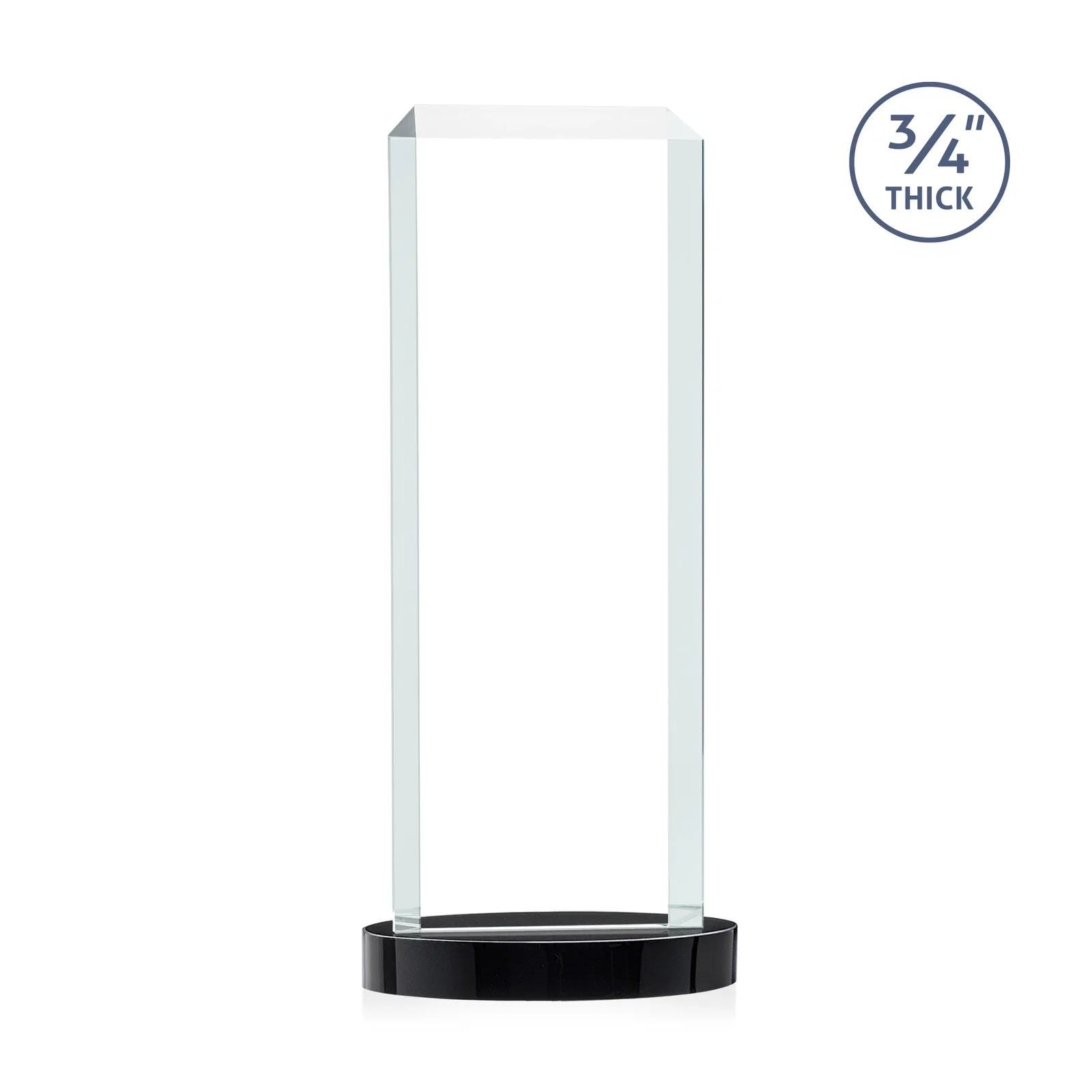 Personalized Starfire Crystal Tower Award, Made and Decorated in the USA, with your logo for corporate award ceremonies