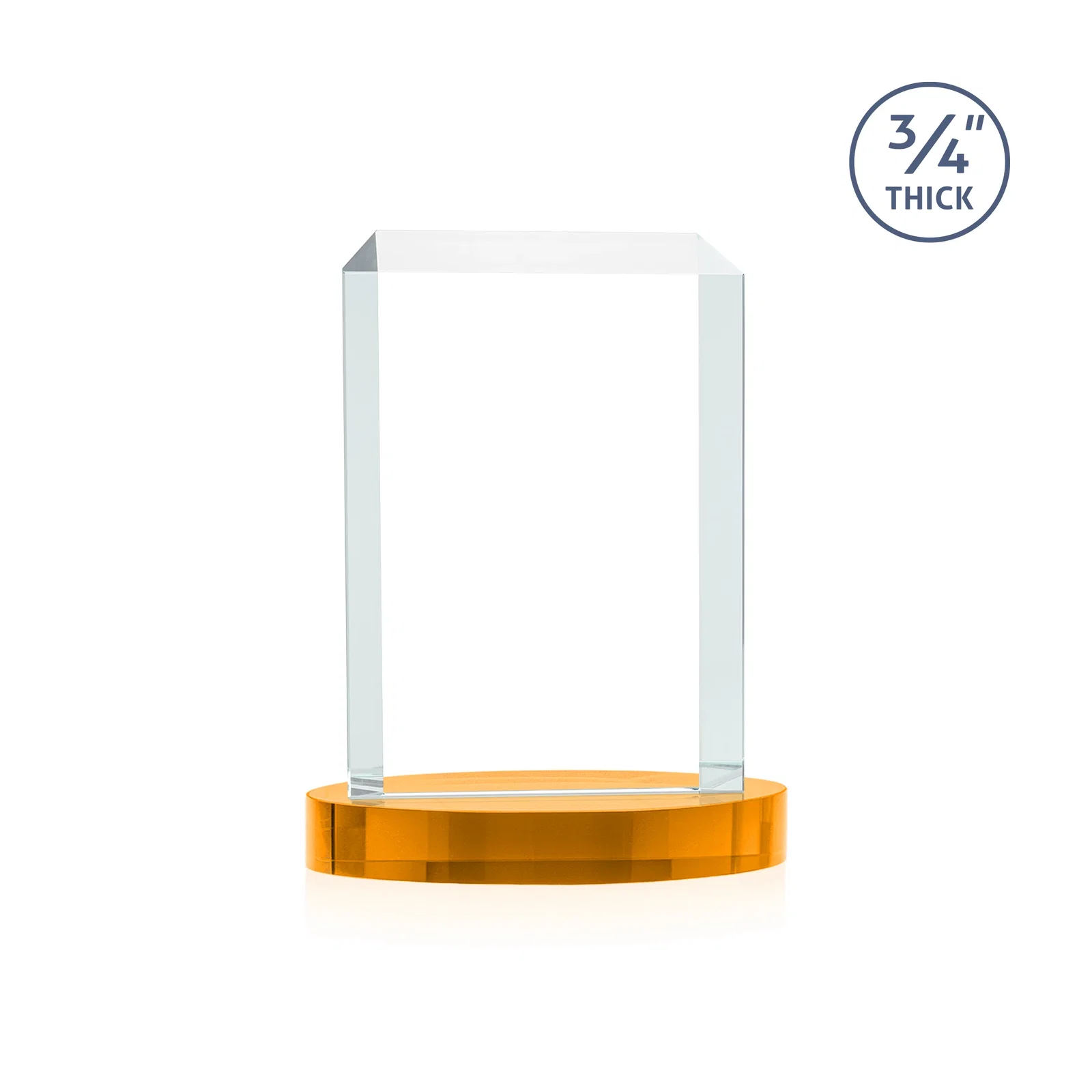 Personalized Starfire Crystal Tower Award, Made and Decorated in the USA, with your logo for donor appreciation