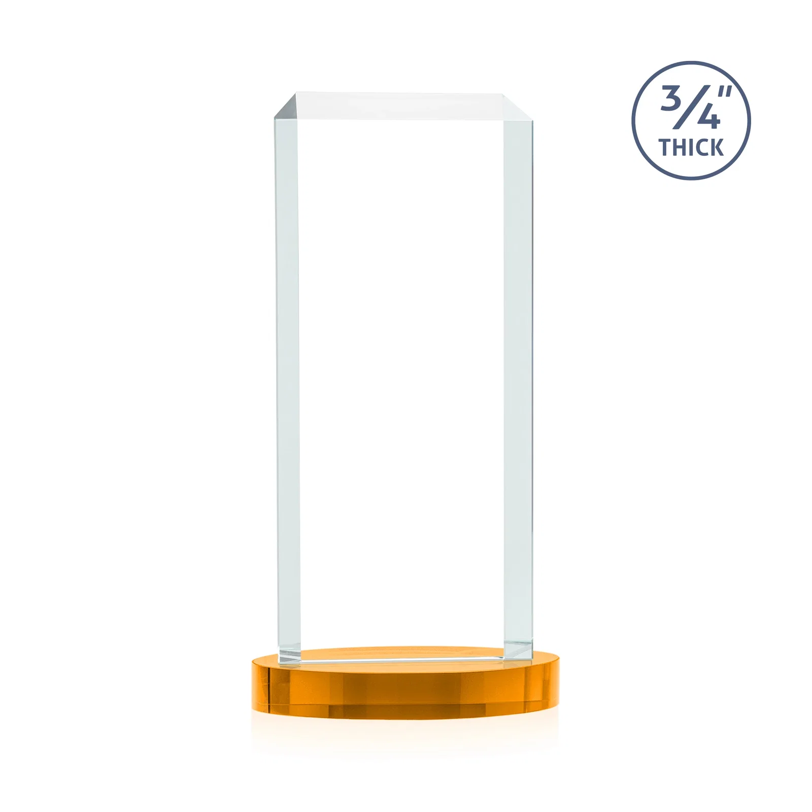 Personalized Starfire Crystal Tower Award, Made and Decorated in the USA, with your logo for safety achievement programs