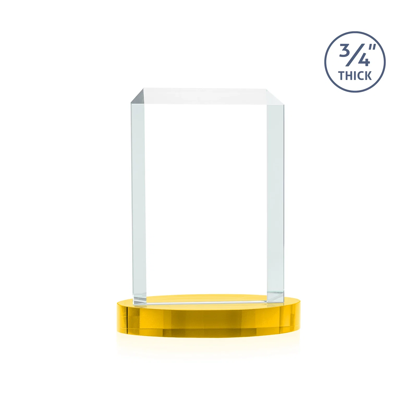 Personalized Starfire Crystal Tower Award, Made and Decorated in the USA, with your logo for dealer and partner awards