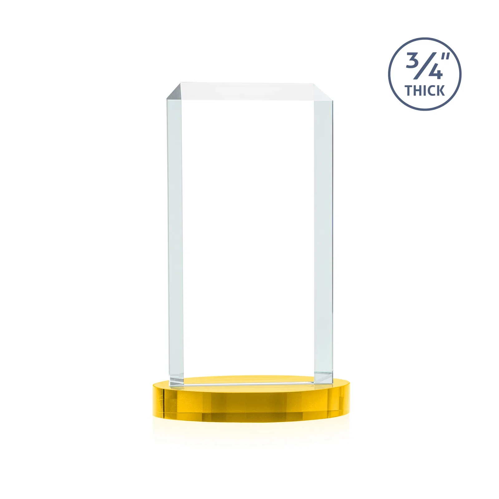 Personalized Starfire Crystal Tower Award, Made and Decorated in the USA, with your logo for company anniversary events