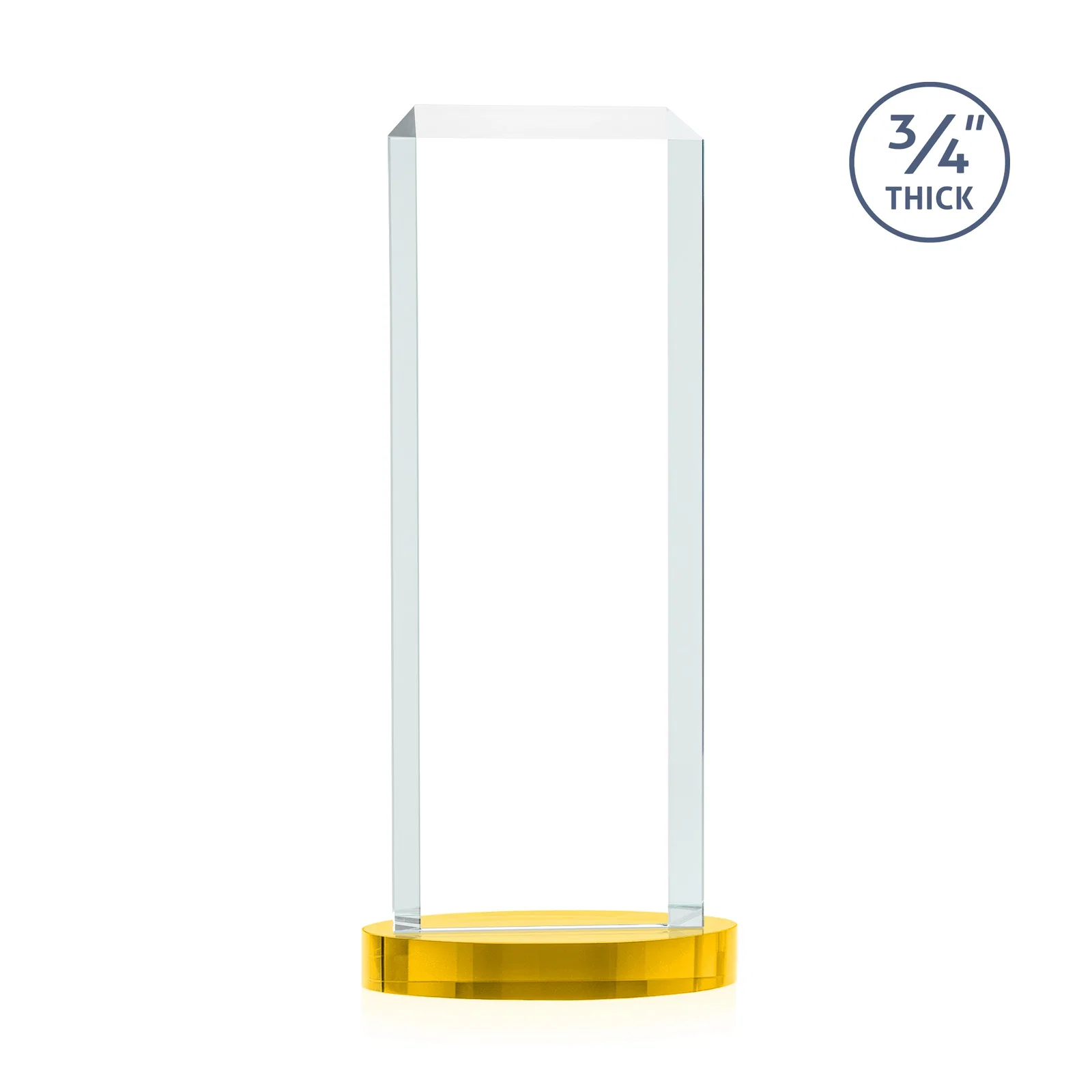 Promotional Starfire Crystal Tower Award, Made and Decorated in the USA, with your logo for corporate award ceremonies