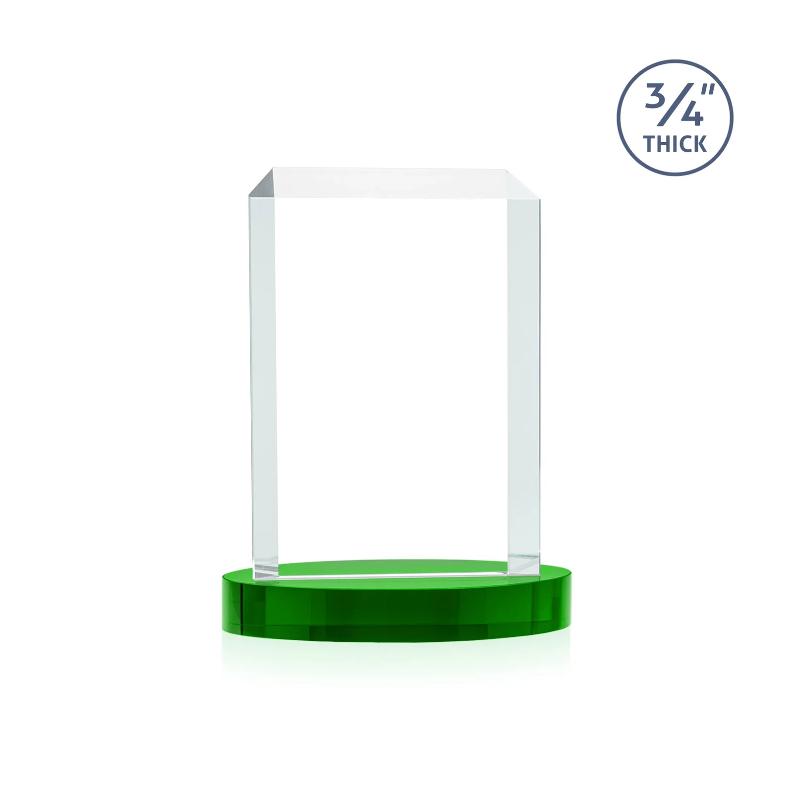 Promotional Starfire Crystal Tower Award, Made and Decorated in the USA, with your logo for service anniversary gifts