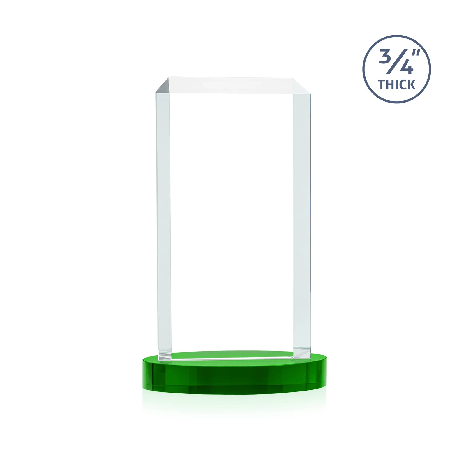 Promotional Starfire Crystal Tower Award, Made and Decorated in the USA, with your logo for sales achievement awards
