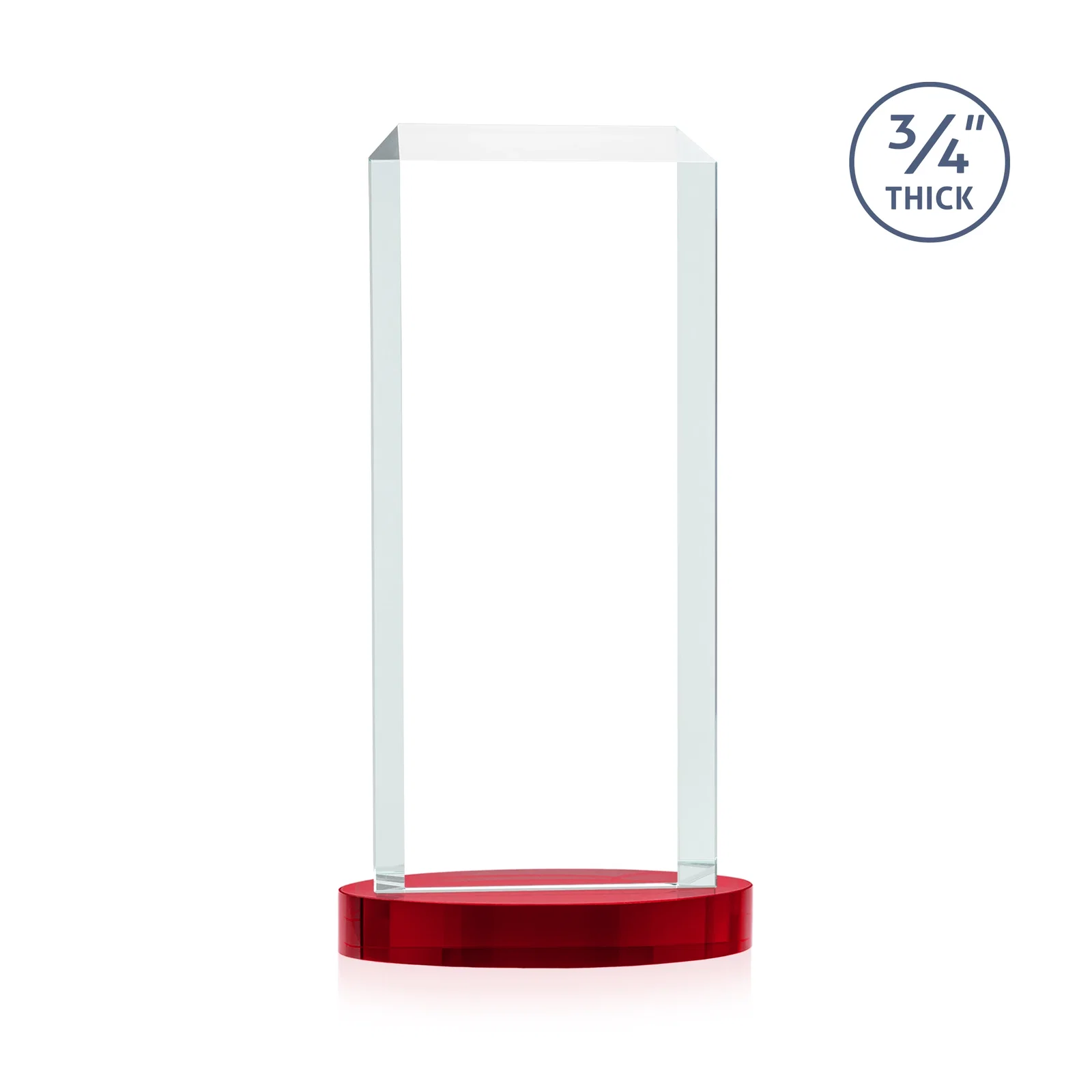 Promotional Starfire Crystal Tower Award, Made and Decorated in the USA, with your logo for safety achievement programs
