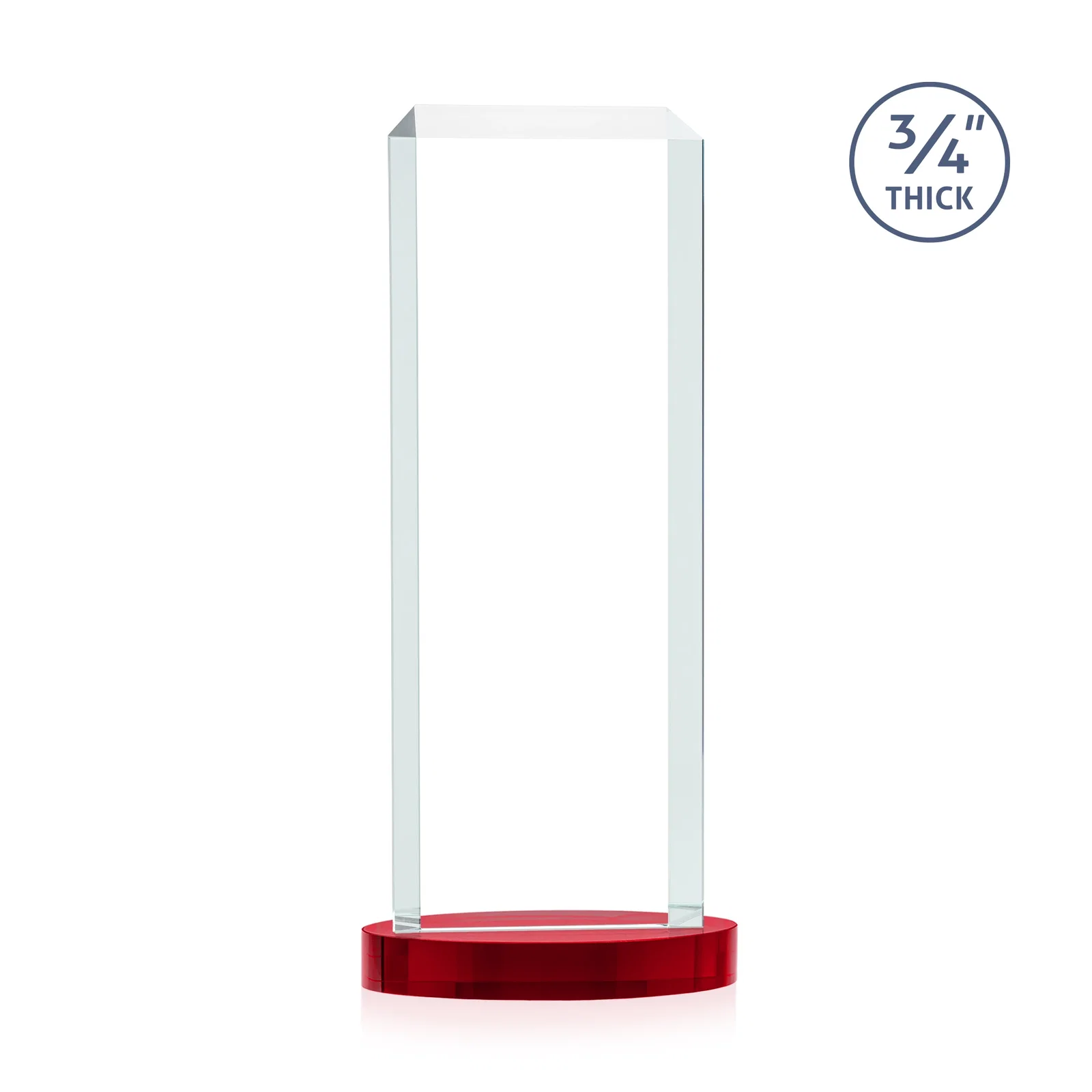 Promotional Starfire Crystal Tower Award, Made and Decorated in the USA, with your logo for volunteer appreciation