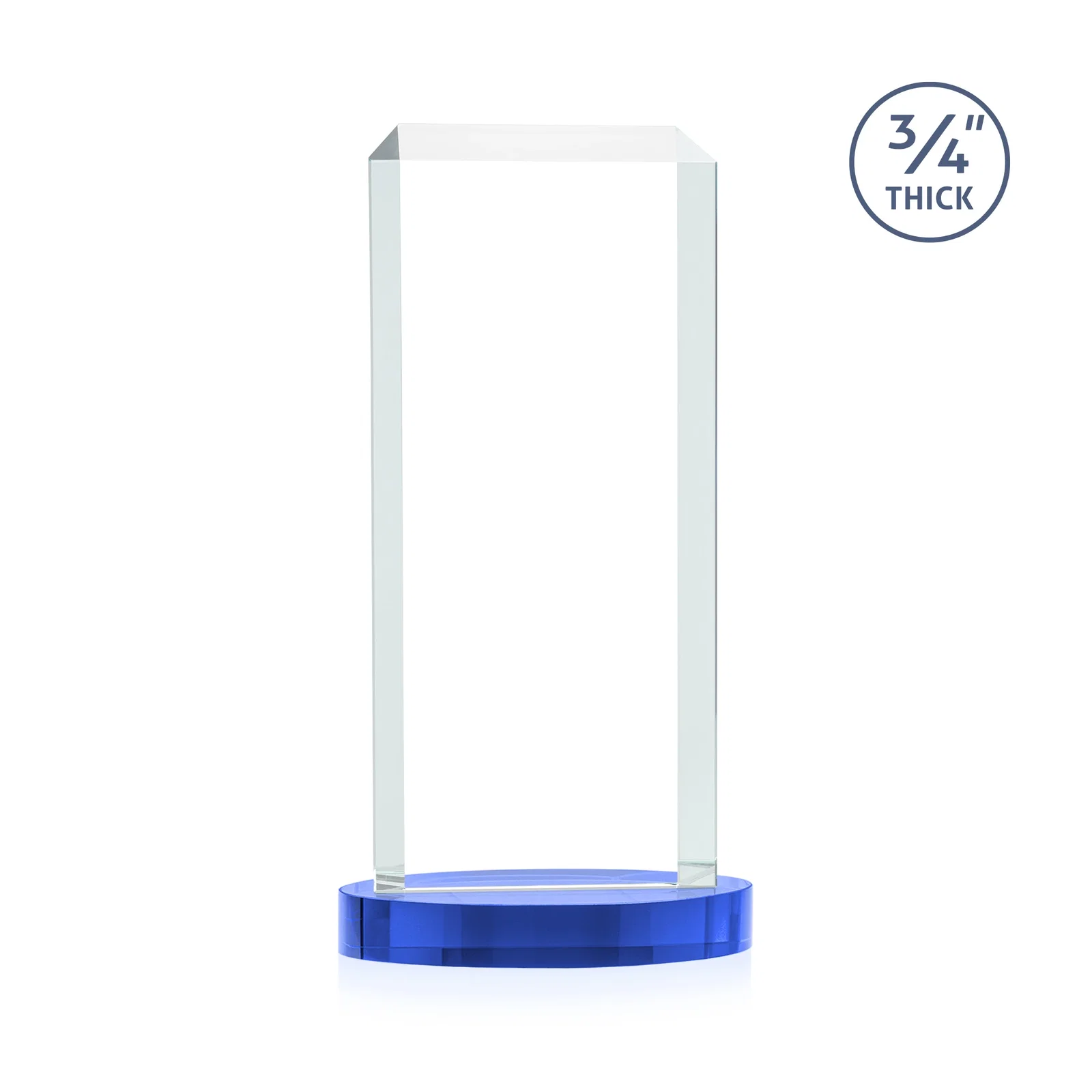 Branded Starfire Crystal Tower Award, Made and Decorated in the USA, with your logo for employee recognition