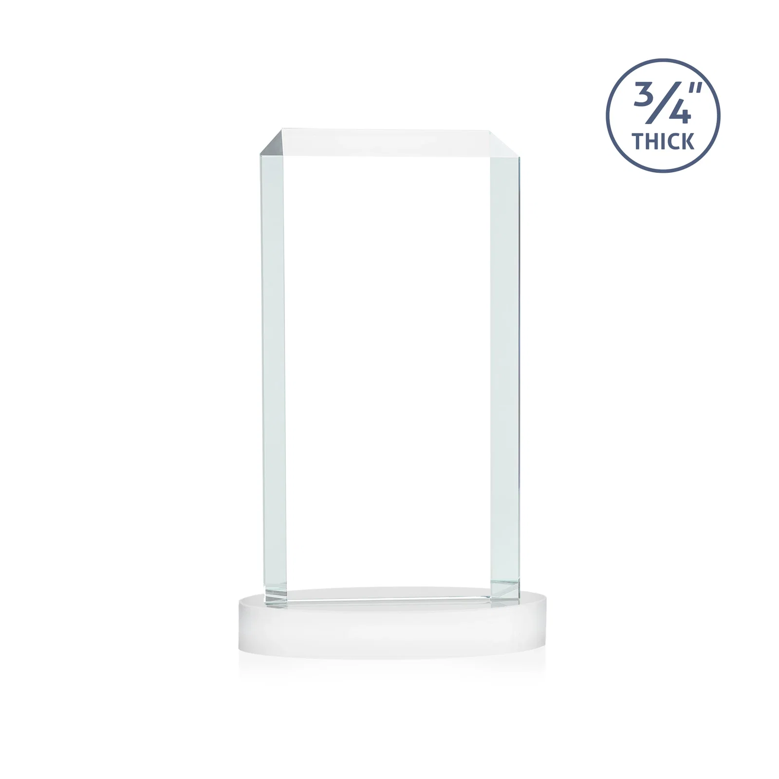 Branded Starfire Crystal Tower Award, Made and Decorated in the USA, with your logo for sales achievement awards