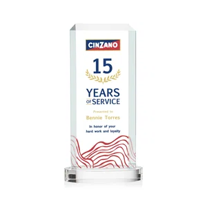 Starfire Crystal Tower Award, Made and Decorated in the USA