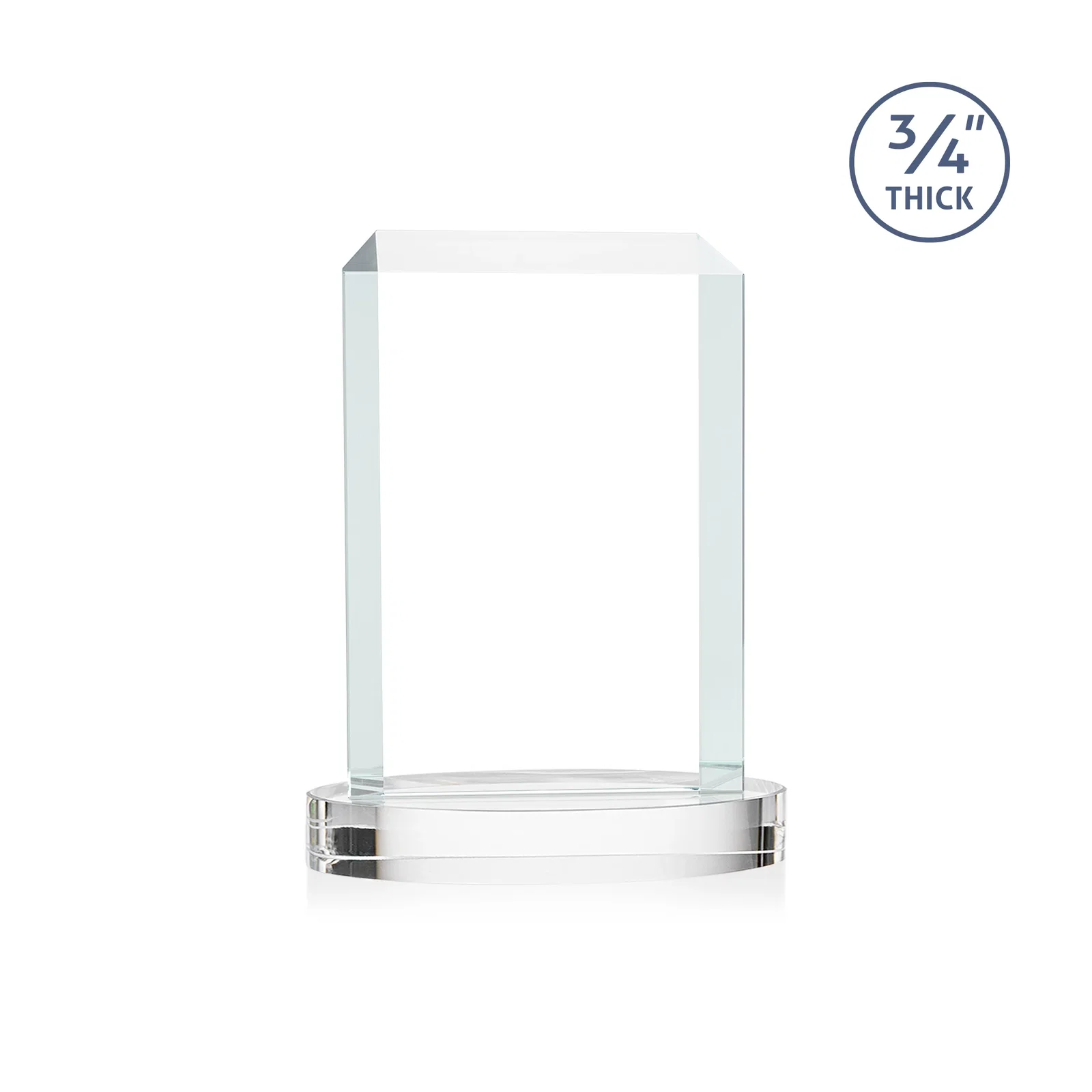 Custom Starfire Crystal Tower Award, Made and Decorated in the USA, with your logo for donor appreciation