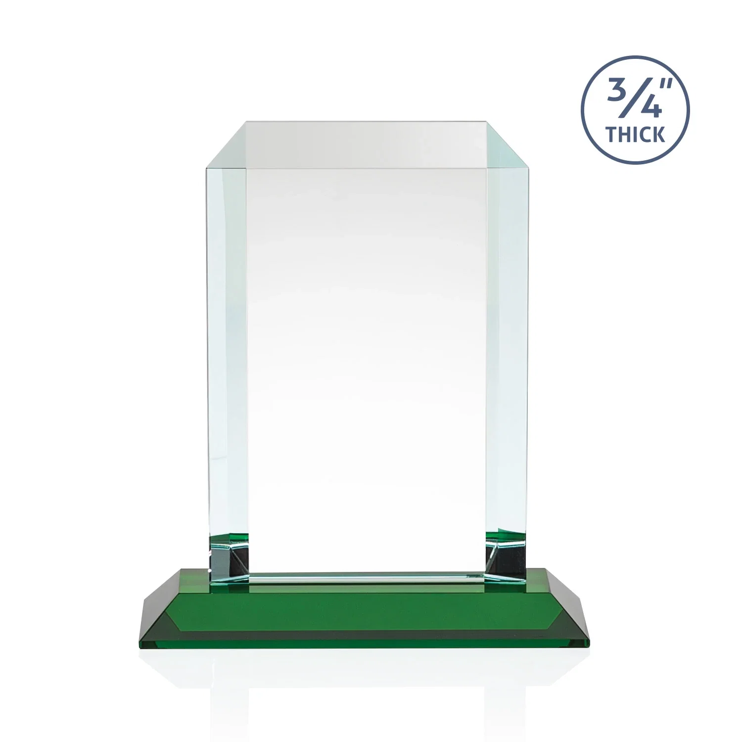 Personalized Starfire Crystal Tower Award With Etch or Full-Color Print, with your logo for safety achievement programs