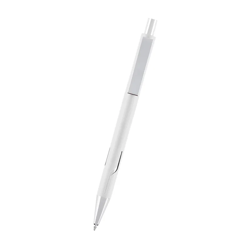 Slender silhouette of an everyday metal pen