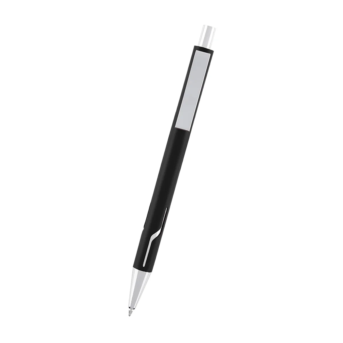 Writing point emerging from the tapered nose cone