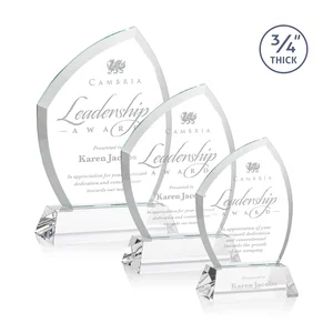 Starfire Crystal Peak Award on Tall Tapered Base