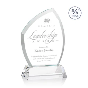 Starfire Crystal Peak Award on Tall Tapered Base