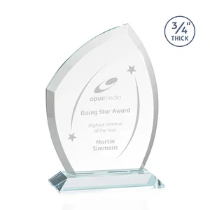 Starfire Crystal Peak Award on Eight-Color Mitered Base