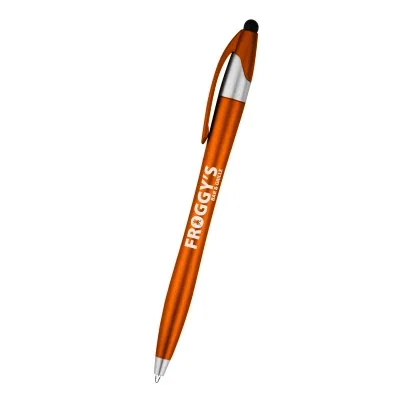 Orange colorway laid flat, clip facing upward
