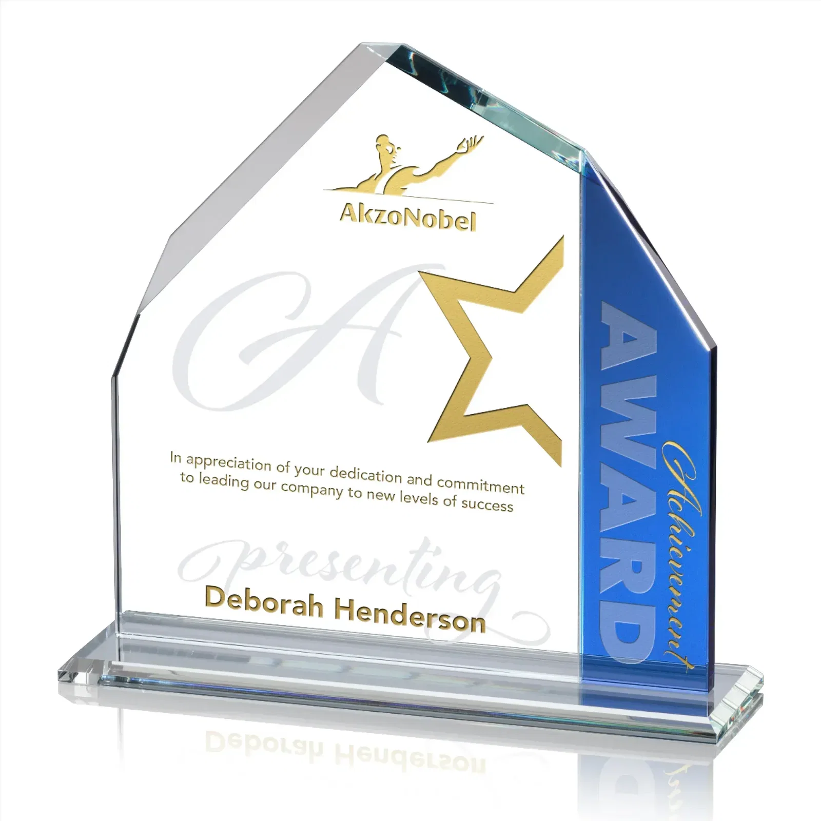 Custom Crystal Dartmoor Achievement Award — view 2