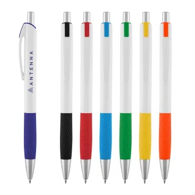 Clip detail along the upper section of the retractable pen