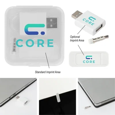 Case opened to show the adapters inside