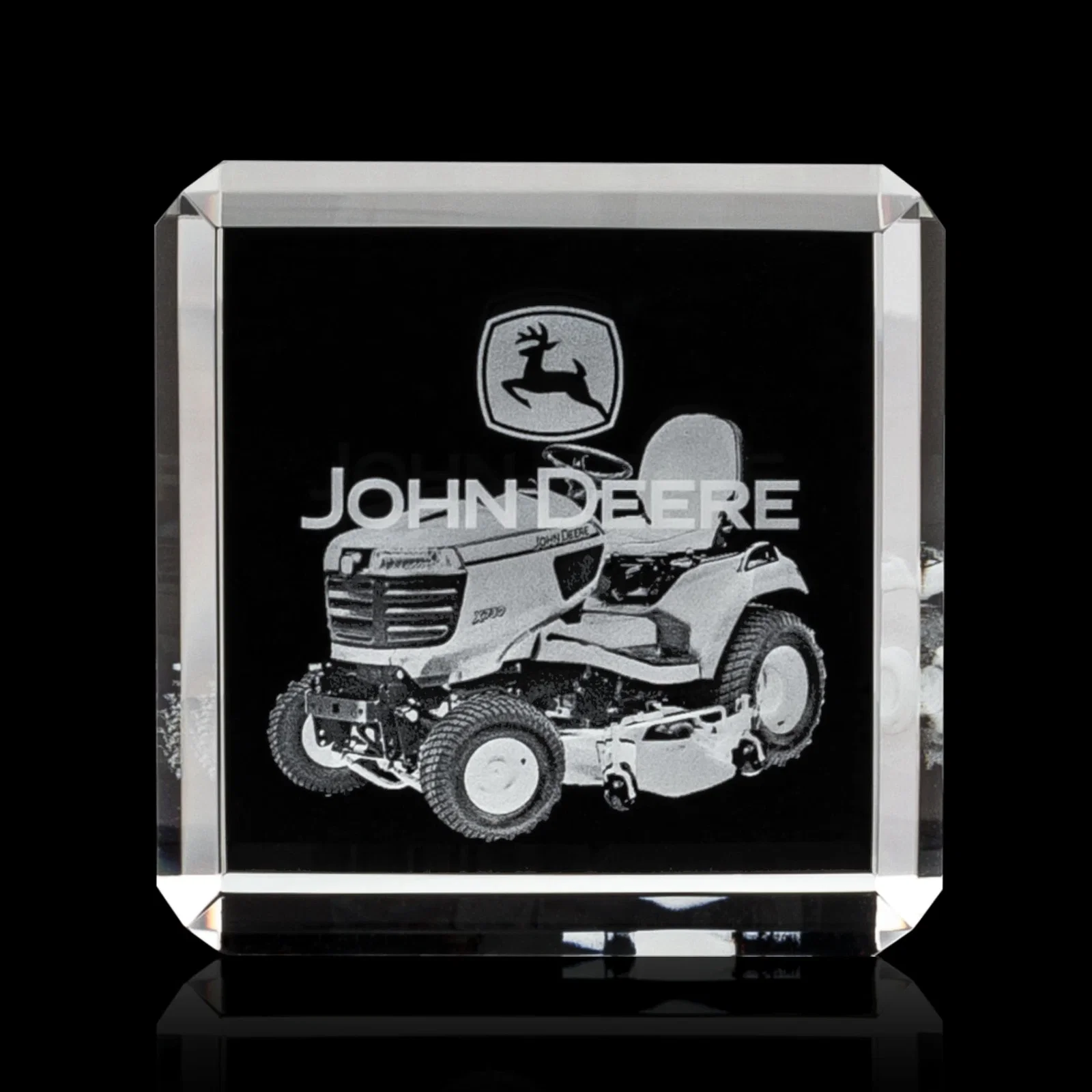 Custom Double-Beveled Crystal Cube Award, 1.5"-3.125" in 4 Sizes, client appreciation gift for graduation ceremonies