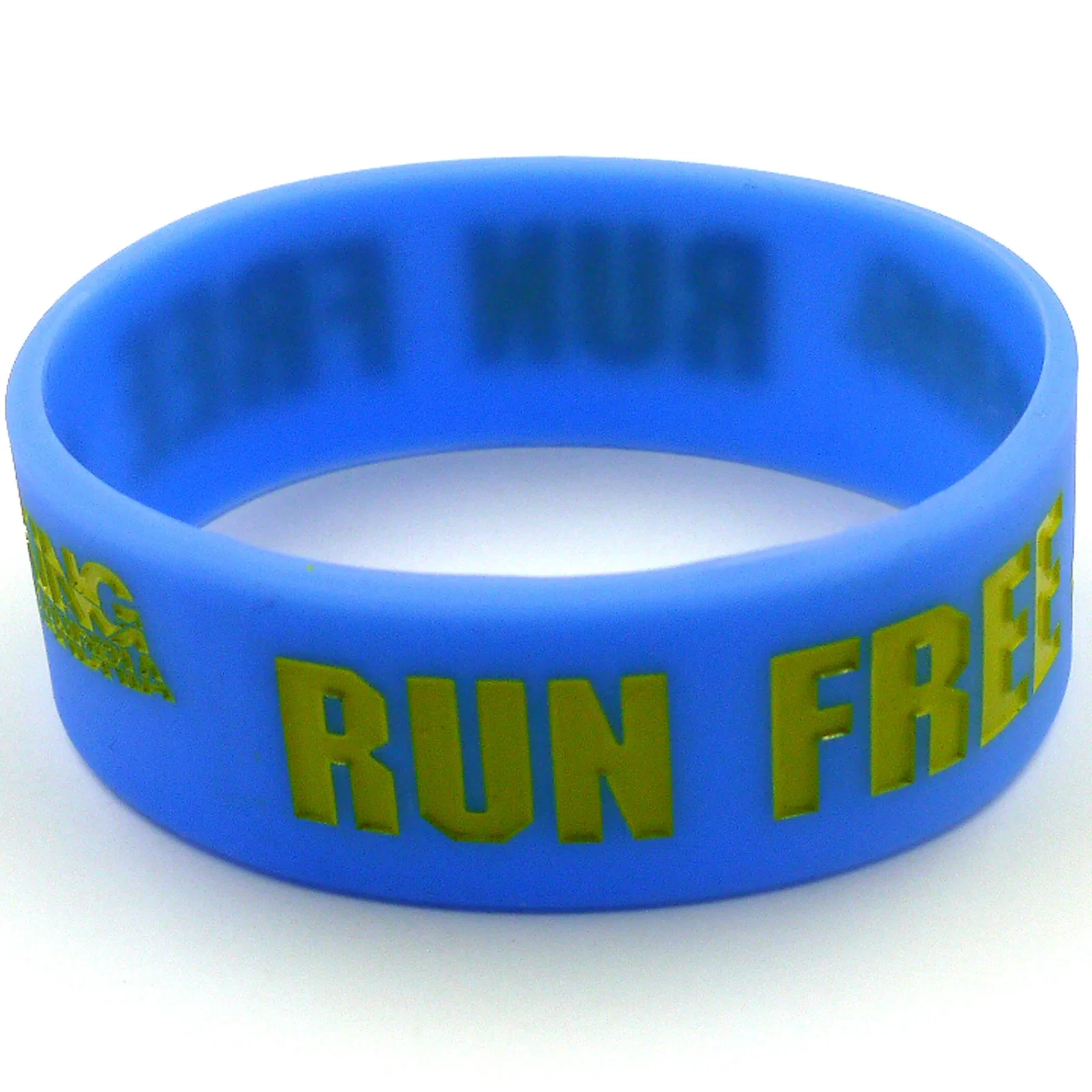 Debossed & Color Filled Silicone Bracelets: 12mm — view 3