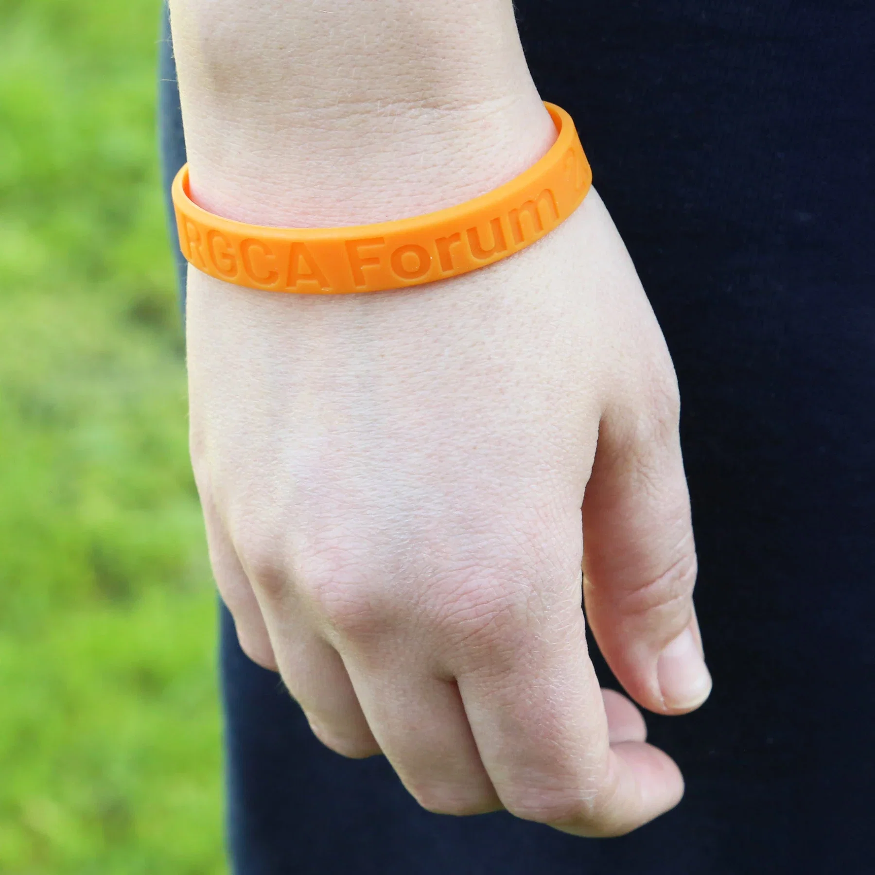 Debossed Silicone Bracelets 12mm