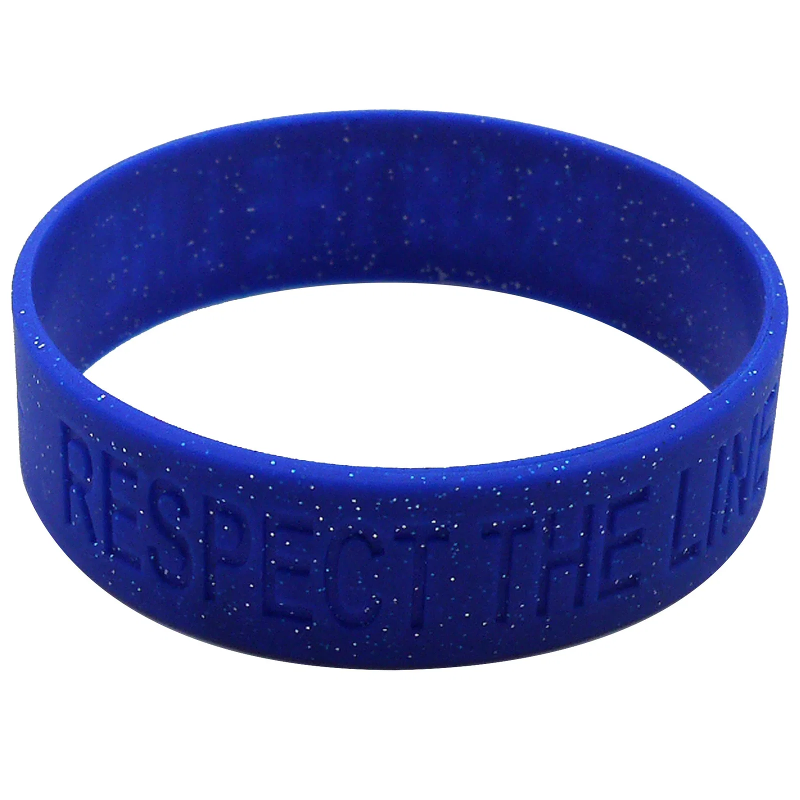 Debossed Silicone Bracelets: 12mm