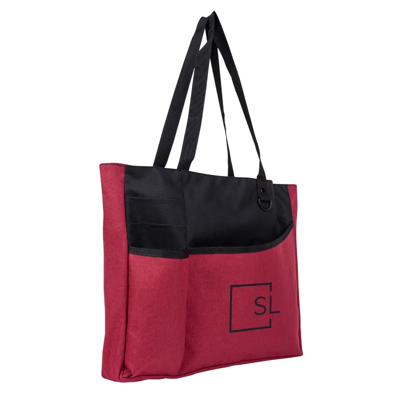 Imprinted Delegate Heathered Tote Bag — view 2