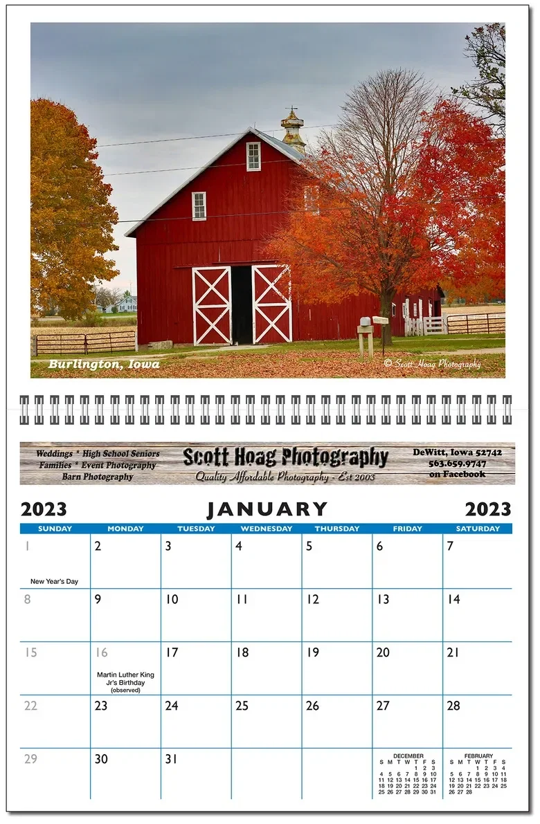 Deluxe 13 Picture Custom Wall Calendar — view 3