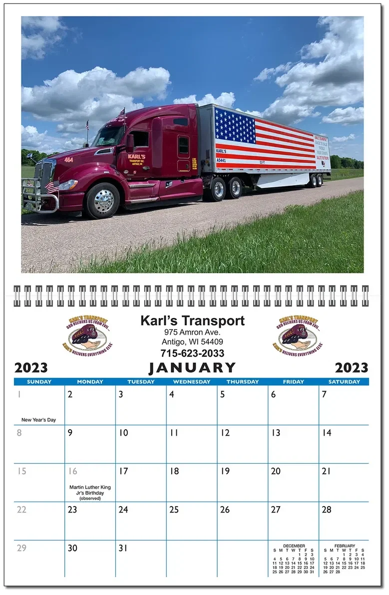 Deluxe 13 Picture Custom Wall Calendar — view 4