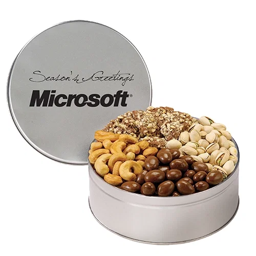 Deluxe 4-Way Nut Assortment Gift Tin — view 4