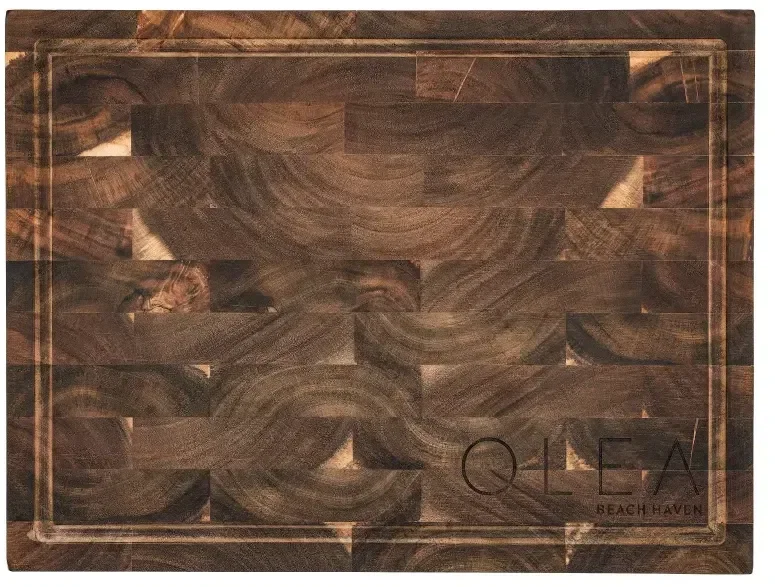 Custom Acacia Wood Cutting Board - Personalized Butcher Block — view 3