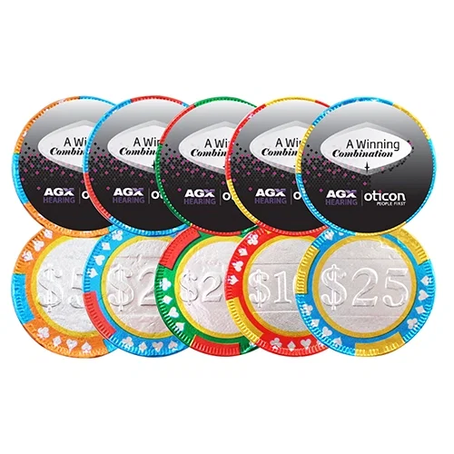 Deluxe Belgian Chocolate Poker Chips