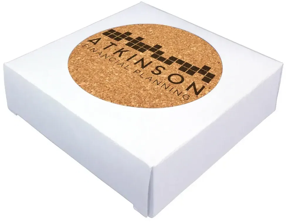 Deluxe Cork Coasters, Pack of 4 — view 2