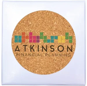 Deluxe Cork Coasters, Pack of 4