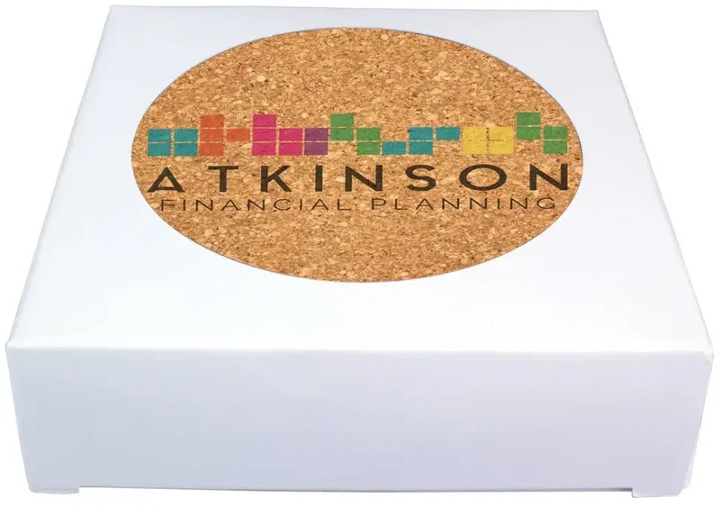 Deluxe Cork Coasters, Pack of 4 — view 5
