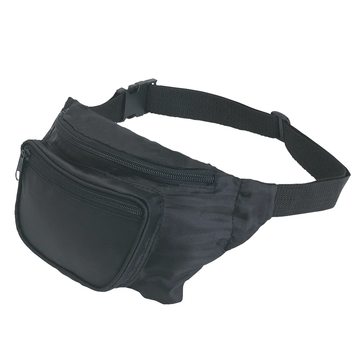 Waist pack worn across the hip on a walk