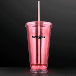 Deluxe Multicolor LED Double Wall Tumbler Cup