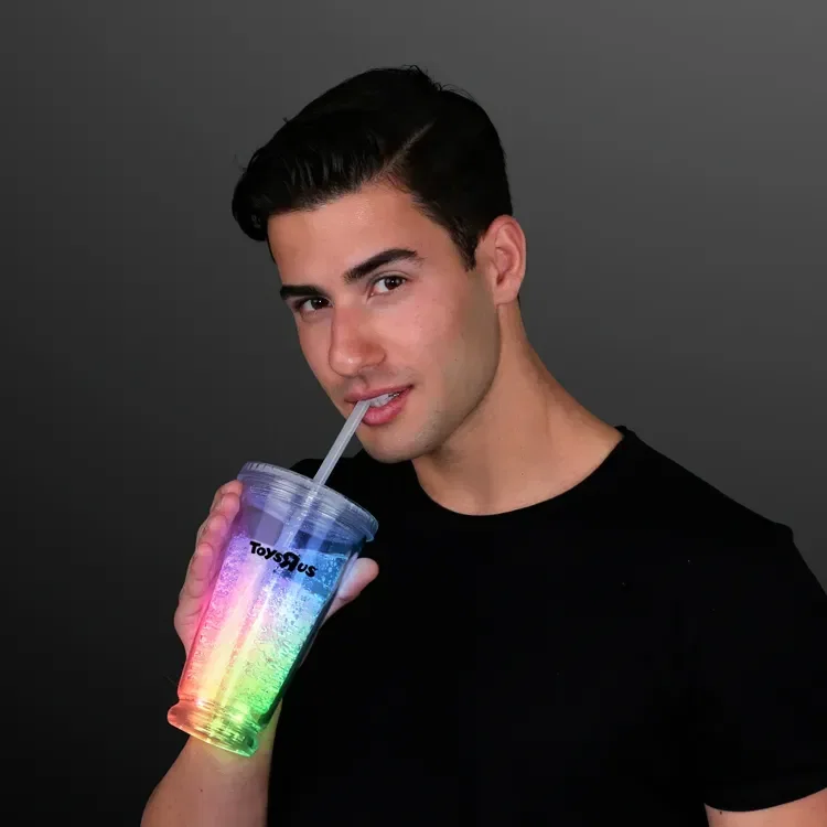 Deluxe Multicolor LED Double Wall Tumbler Cup — view 2