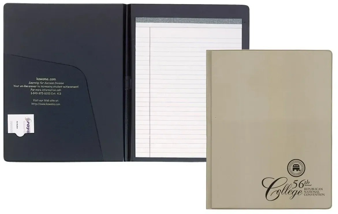 Branded Custom Deluxe Senior Size Padfolio — view 2