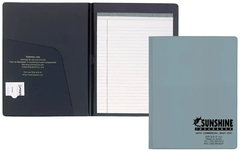 Branded Custom Deluxe Senior Size Padfolio — view 9