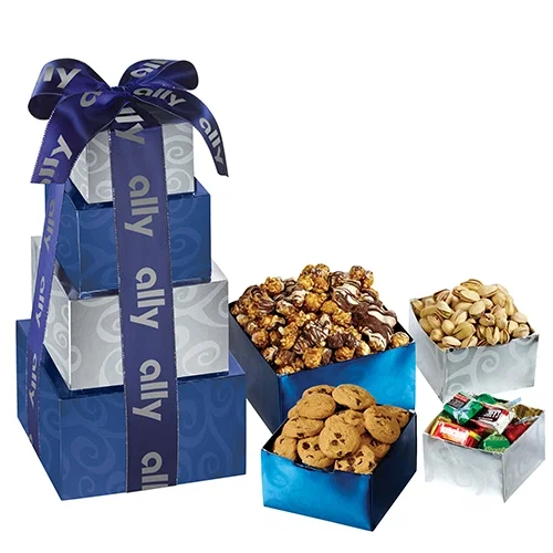 Deluxe Tower of Gourmet Delights Gift Set — view 2