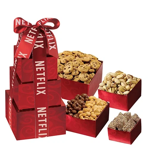Deluxe Tower of Savory Snacks and Treats — view 3