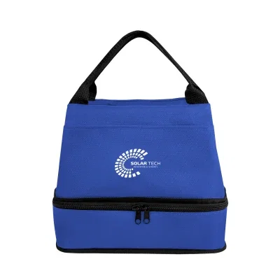 Royal blue body paired with dark trim on the front