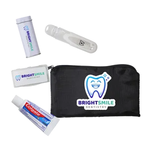 Mesh Nylon Dental Travel Bag, 7" x 4", Toothbrush, Floss Picks