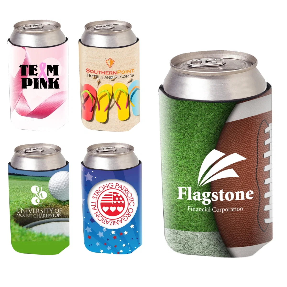 Four-color process background wrapping around the insulating sleeve